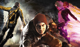 Cole, Delsin, and neon powered Fetch Walker.